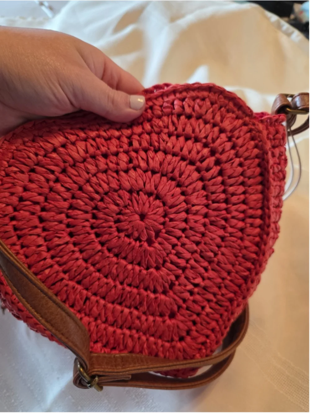 Sun N Sand Cross Body Bag Orange Heart